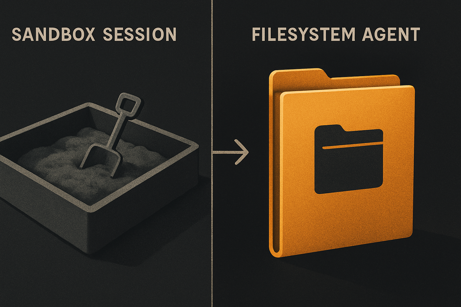sandbox session state vs filesystem agent state
