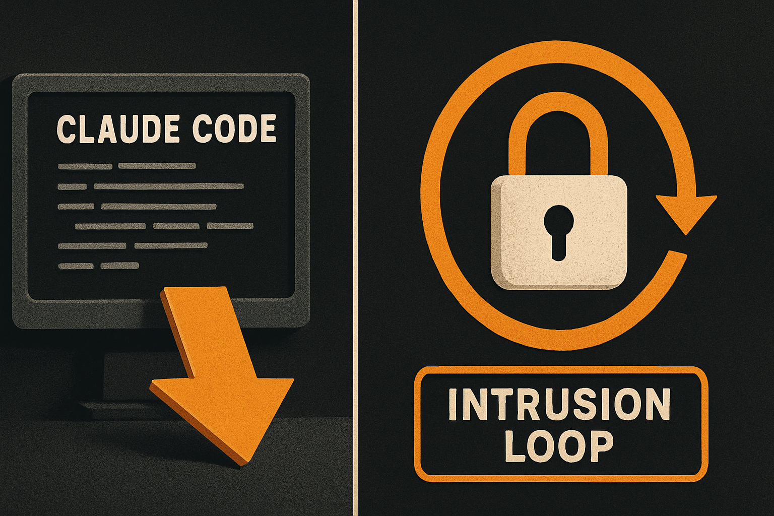 Claude Code in a developer's terminal vs Claude Code inside an intrusion loop