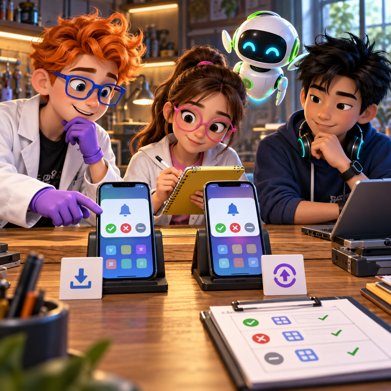 Dex, Luna, Byte and Nova verify notification permission separately on a fresh install and after a device upgrade.