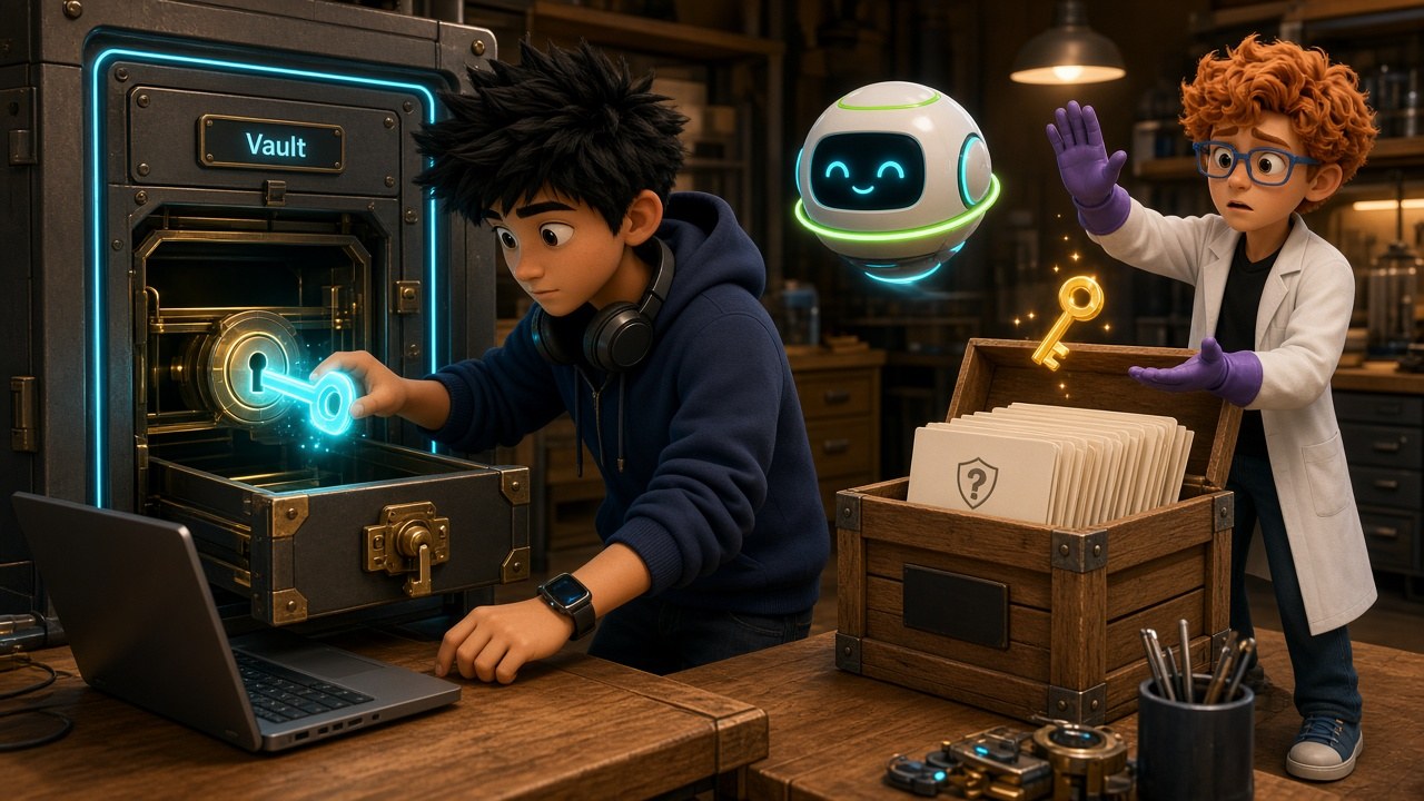 Keep API keys in a secrets vault, not in the agent-readable repo tree