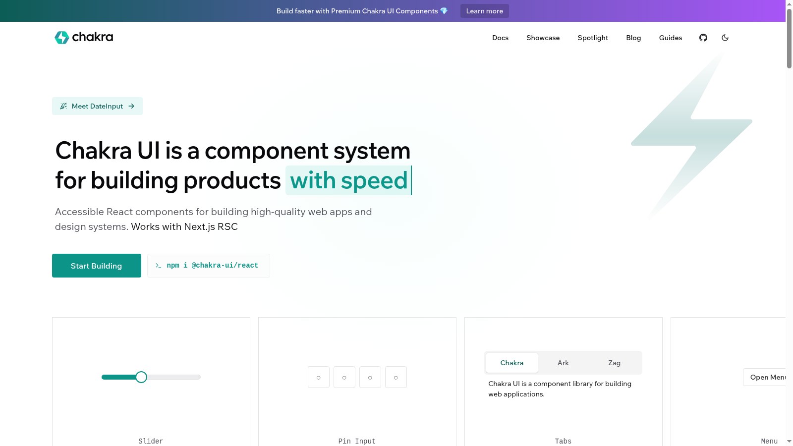 Chakra UI public homepage (https://www.chakra-ui.com/), captured 2026-09-14