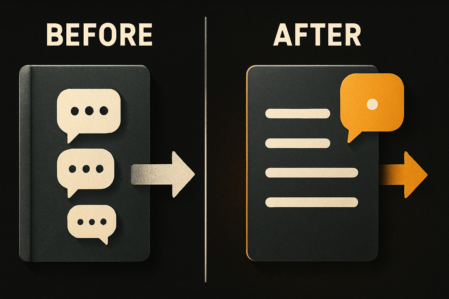 copy-paste full chat history vs summary-based handoff between sessions