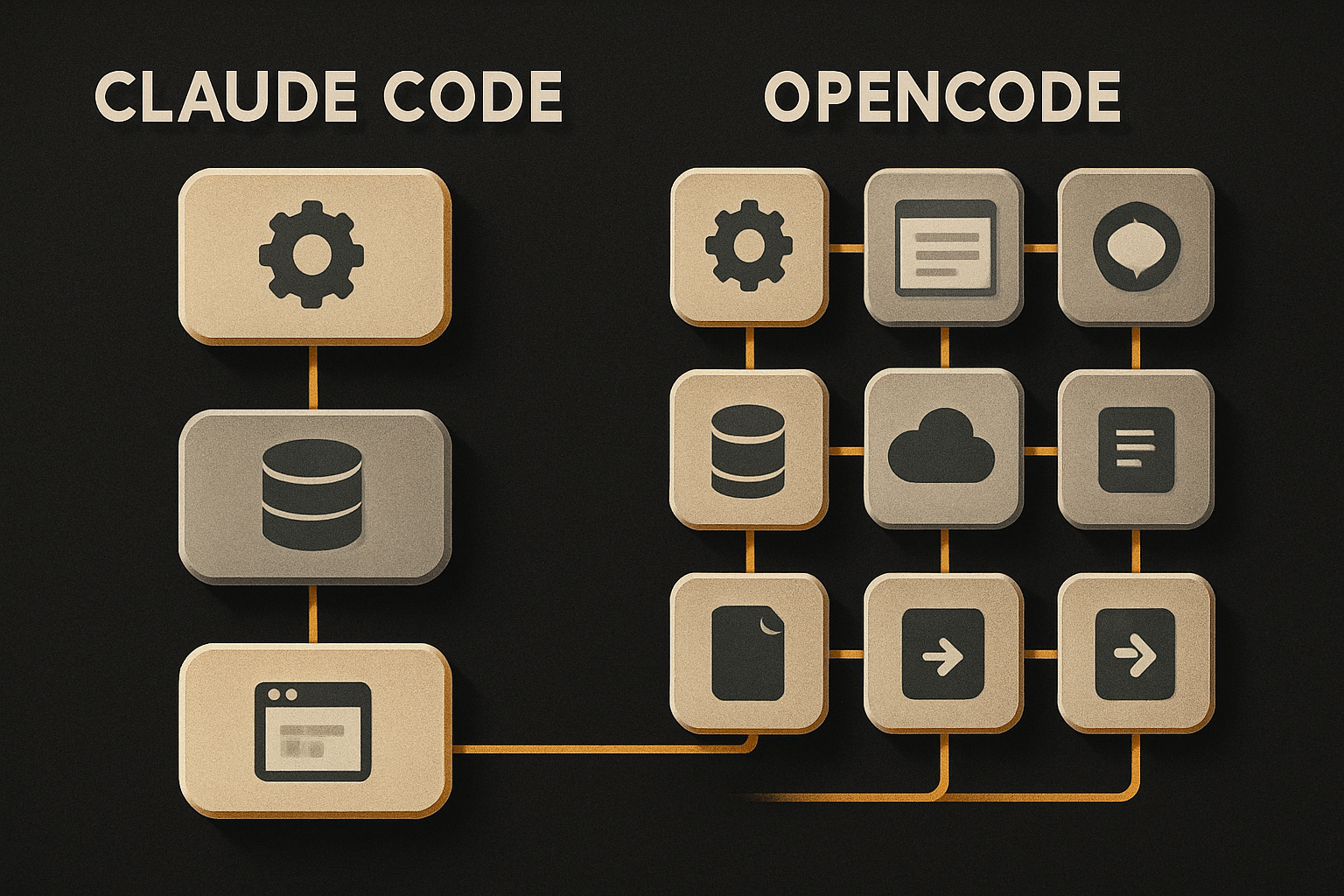 Claude Code's three parallel tool calls vs OpenCode's nine sequential calls — same task, d