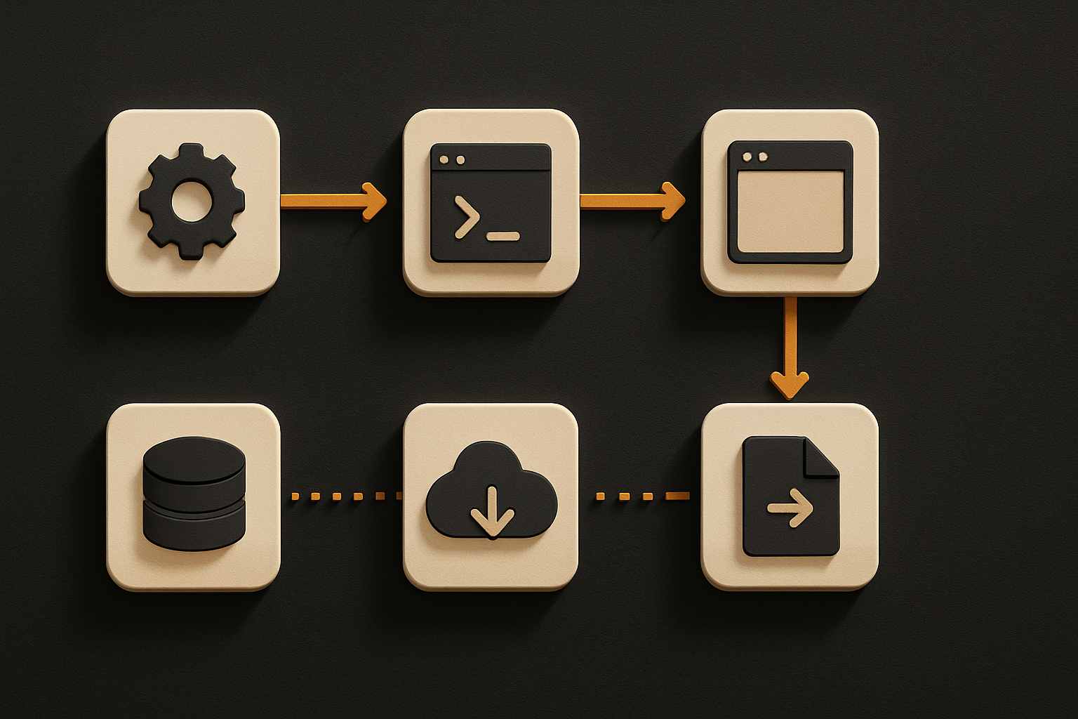 template repo as source of truth → CI on push → demo redeploys to a staging domain → seede