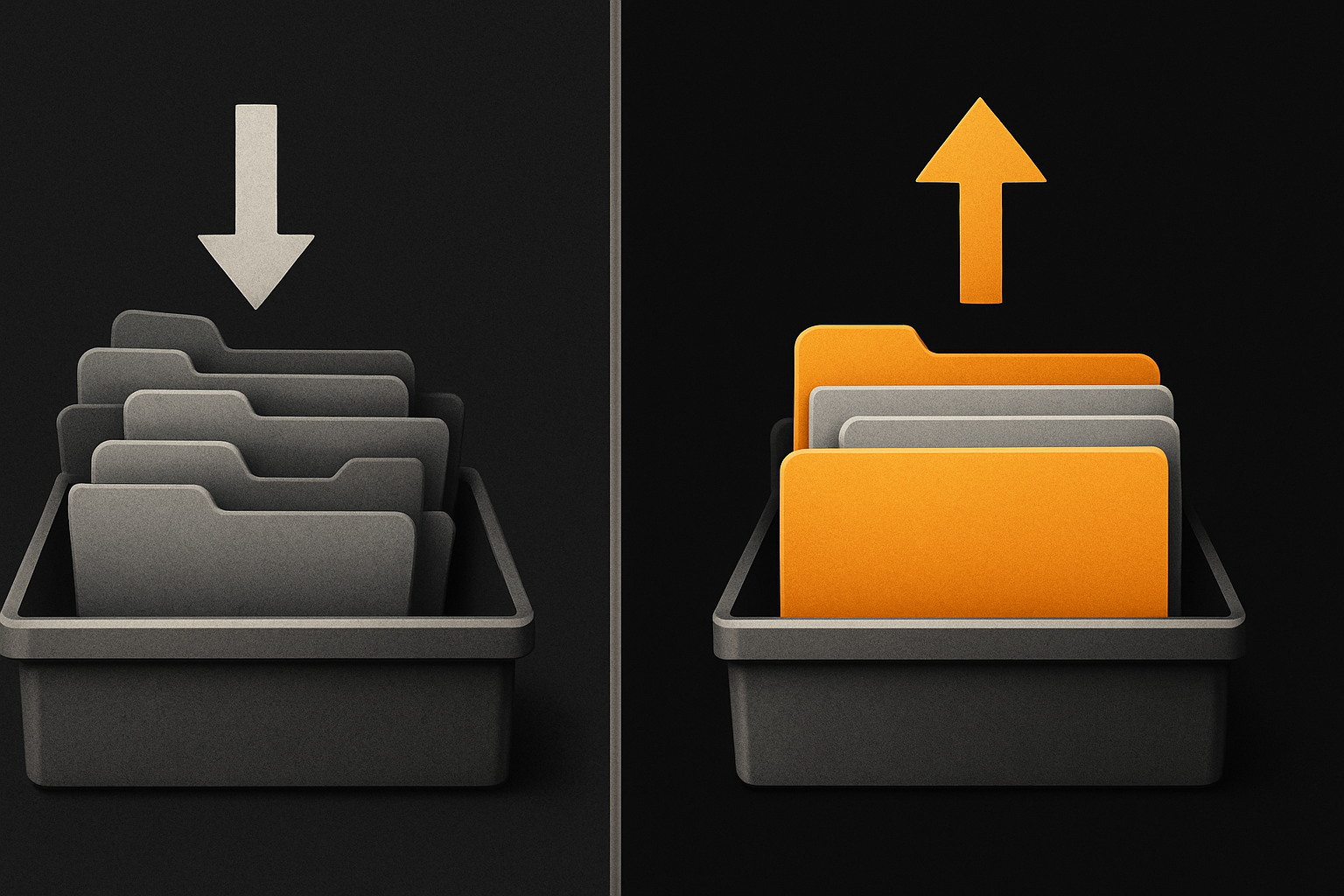 light surface hierarchy vs dark surface hierarchy