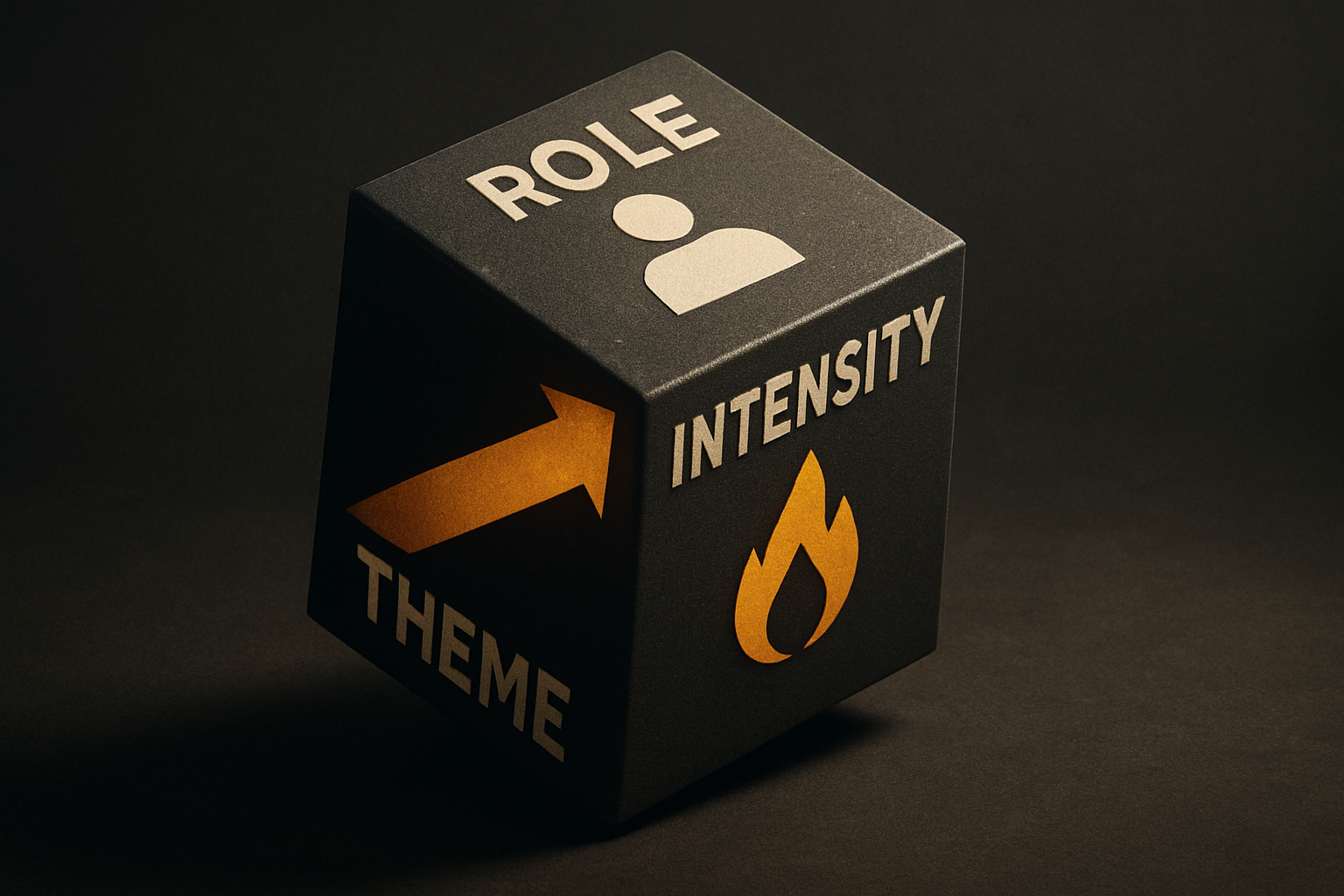 one token, two complete themes — role × intensity × theme as a 3-axis cube