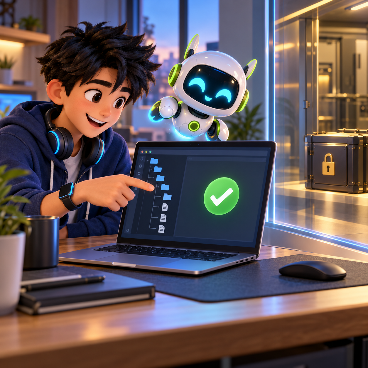 Byte and Nova check a local repository for a passing build while keeping credentials separate