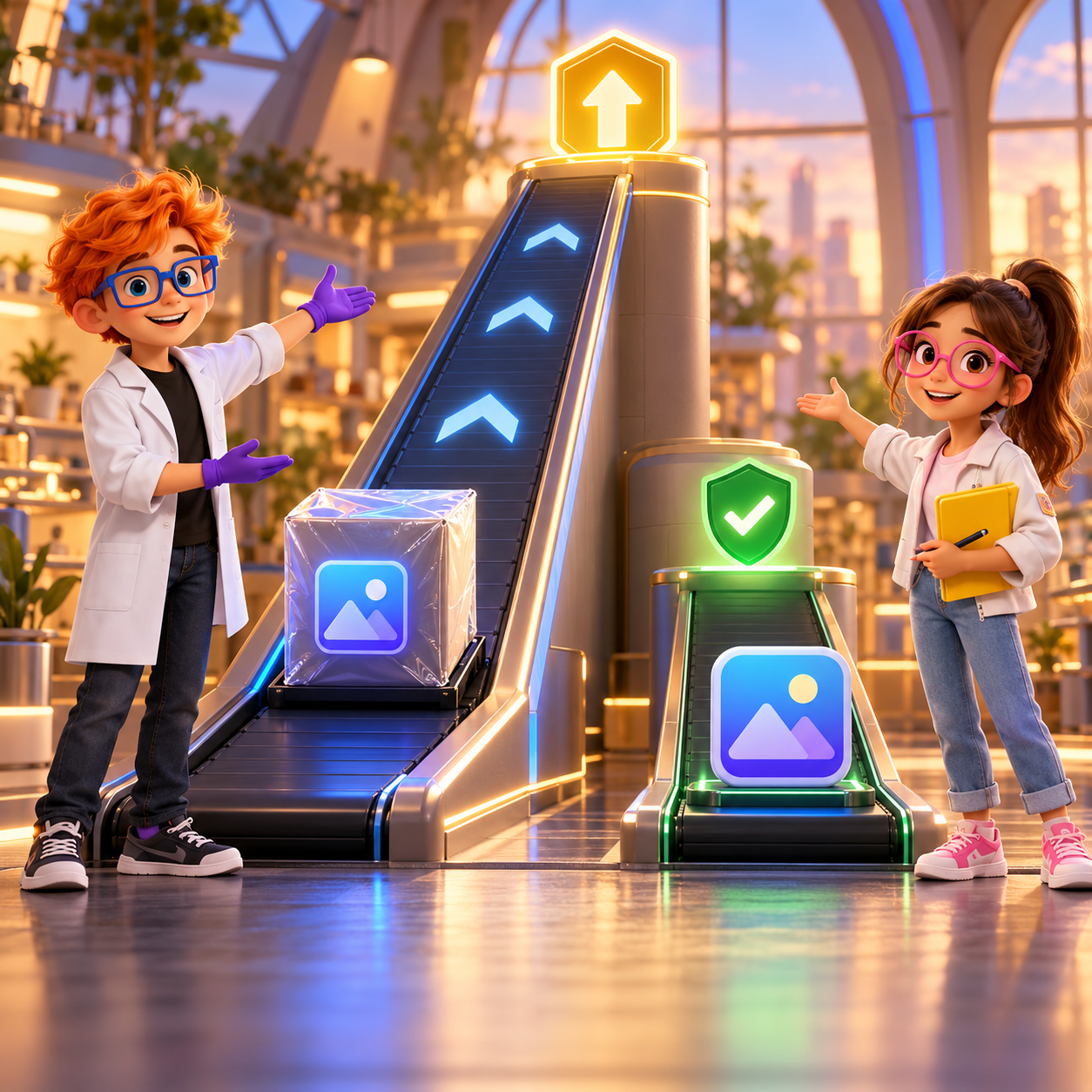Dex and Luna compare a rising new-submission path with a separately checked path for an already-published app.