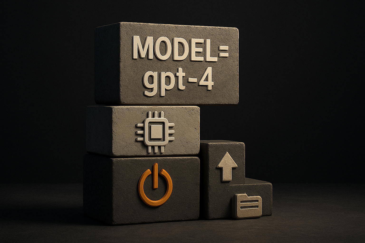 a stack where the model name is a config string and the components are the durable substra