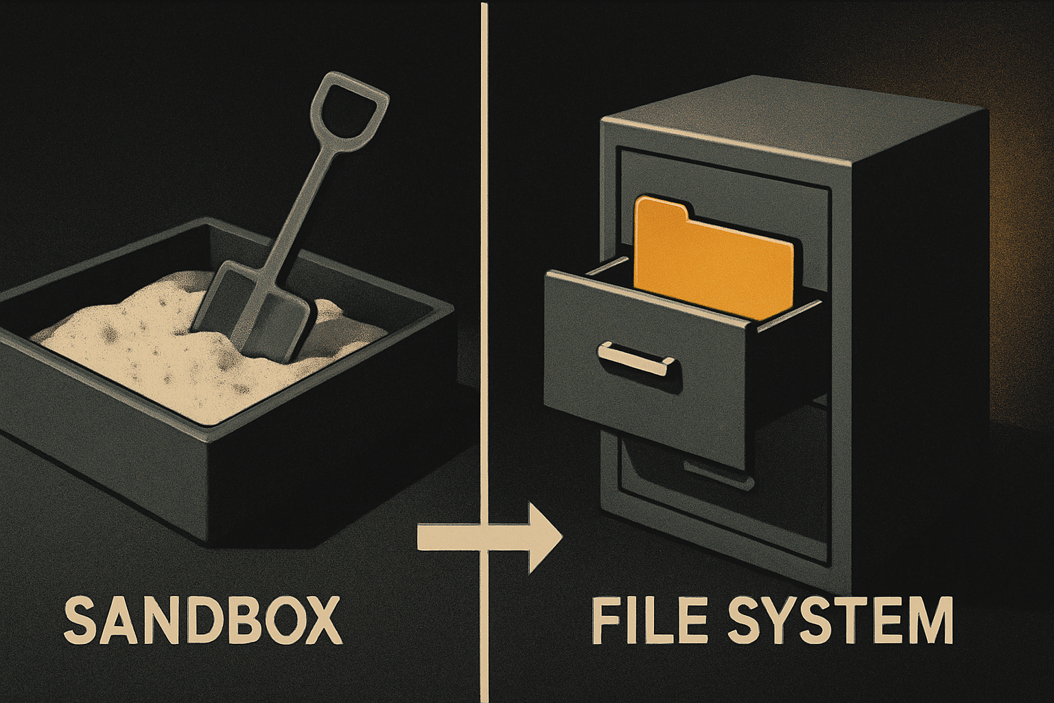 sandbox agent vs file-system agent — what each one does well, what each one forgets, and t