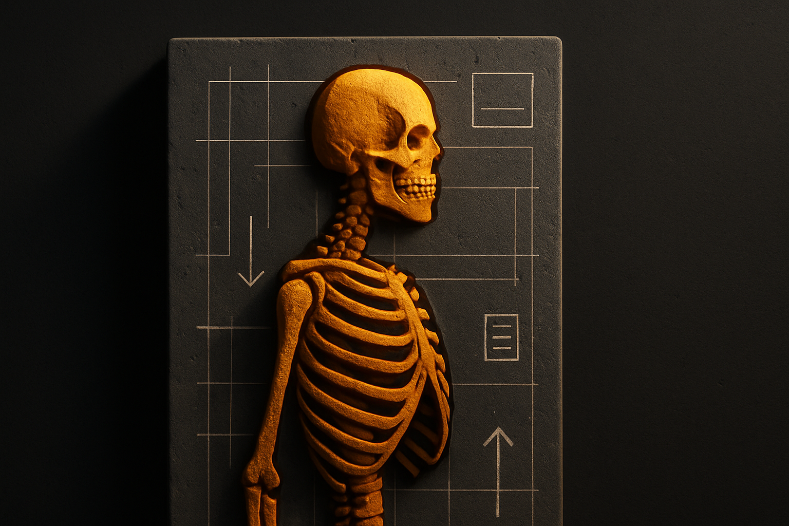 the skeleton is the architectural blueprint of the loaded state