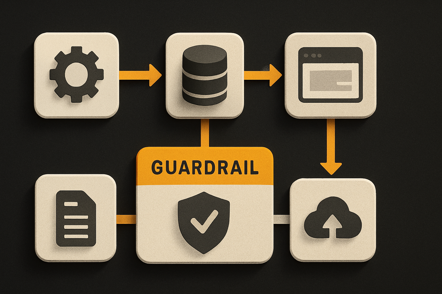 where the guardrail sits in an AI-assisted dependency flow