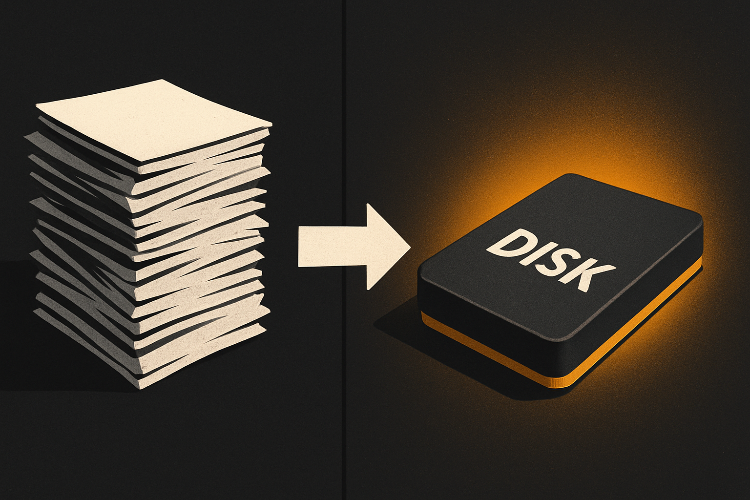 long prompt in chat vs structured context on disk — where each one lives, who reads it, ho