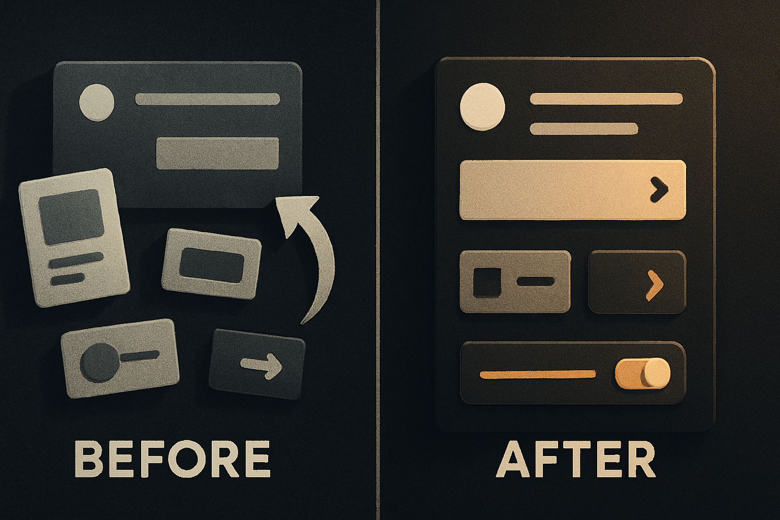 regenerate UI from scratch vs extend a shared component kit