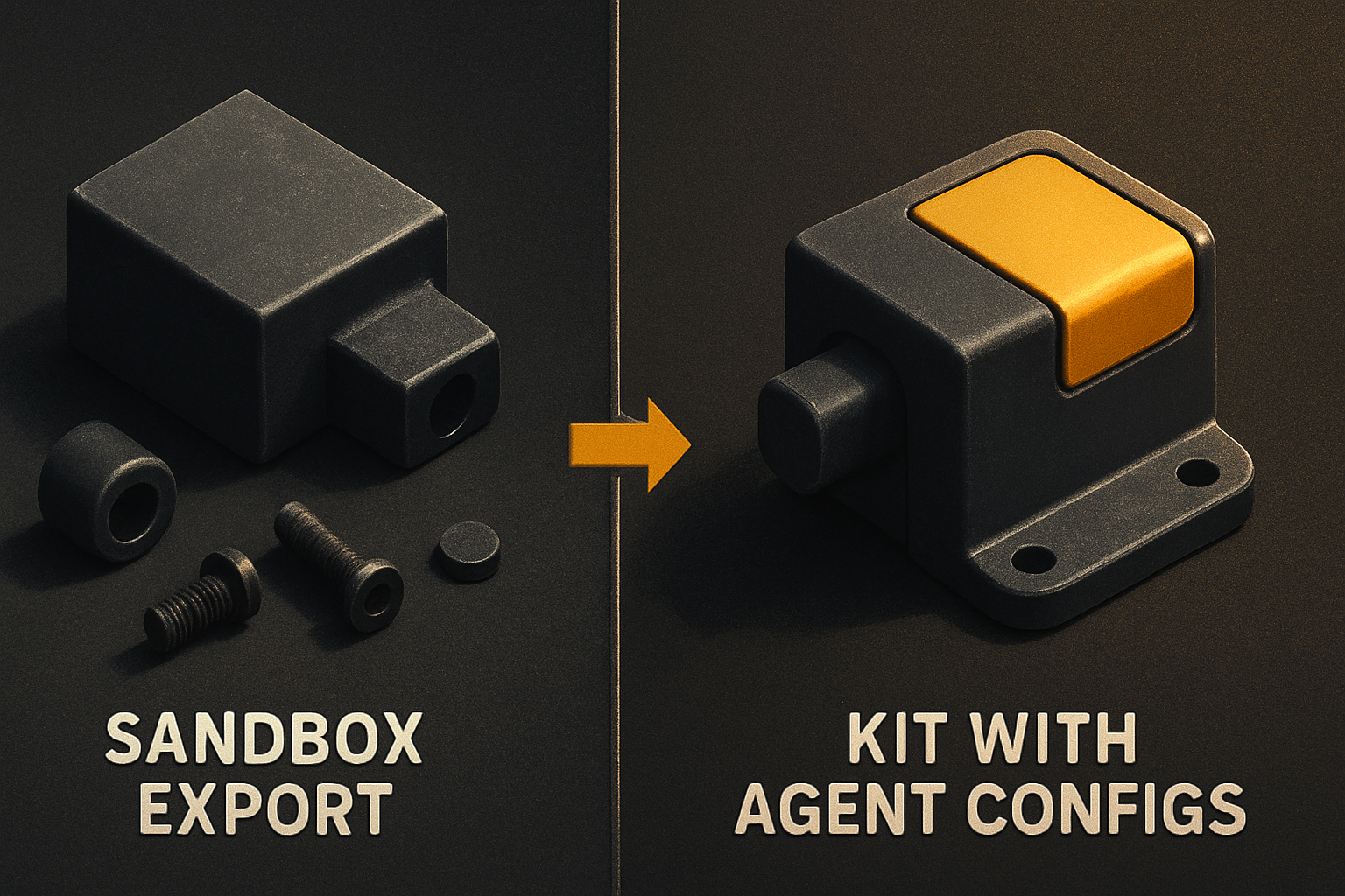 sandbox export vs kit with agent configs