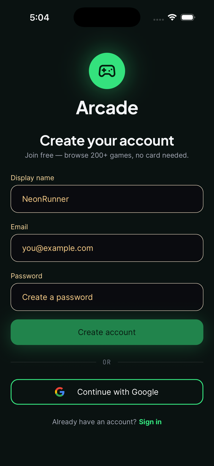 Sign Up