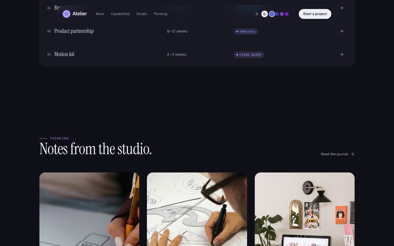 The studio