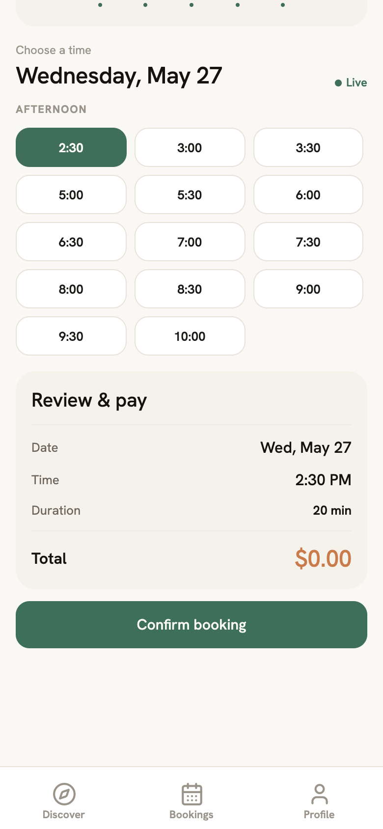 Review & Pay