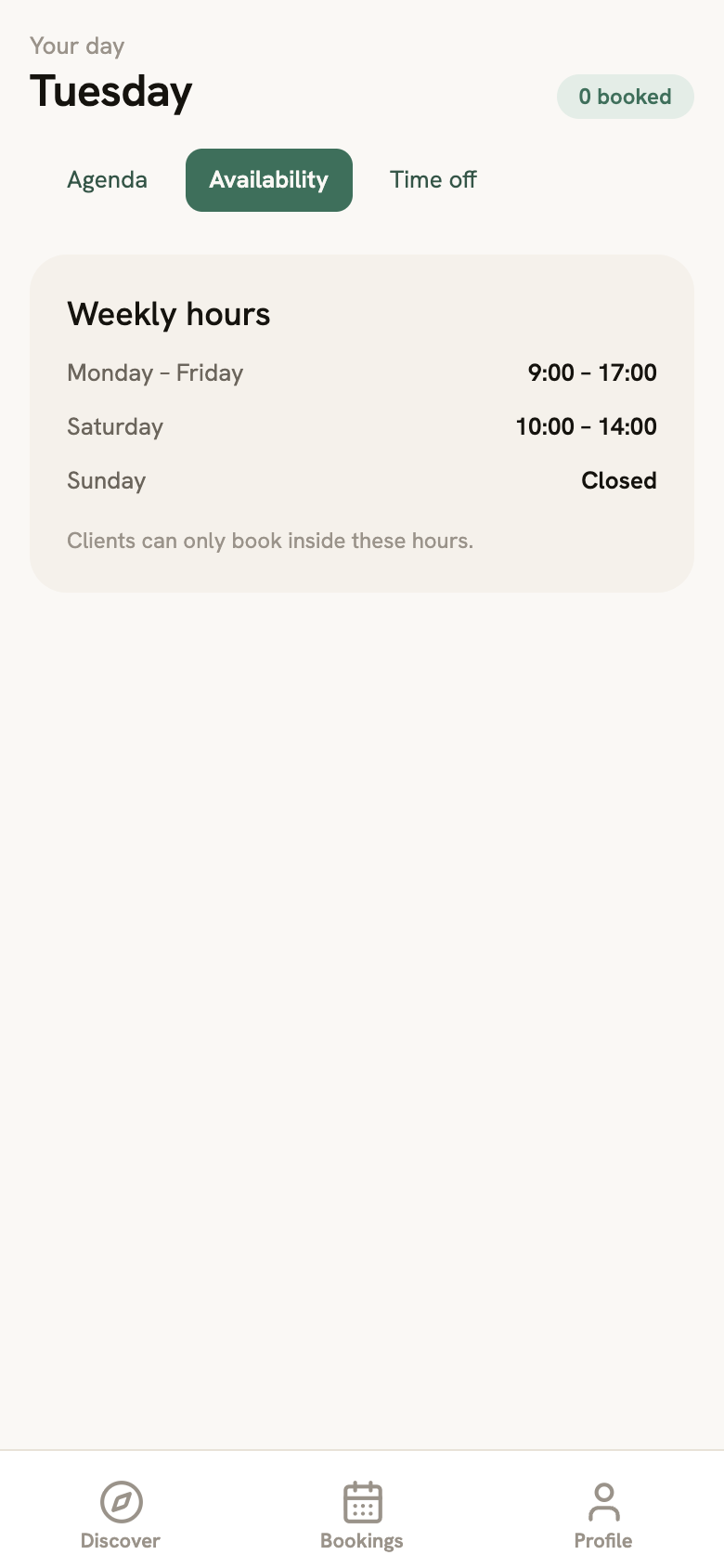 Provider Schedule