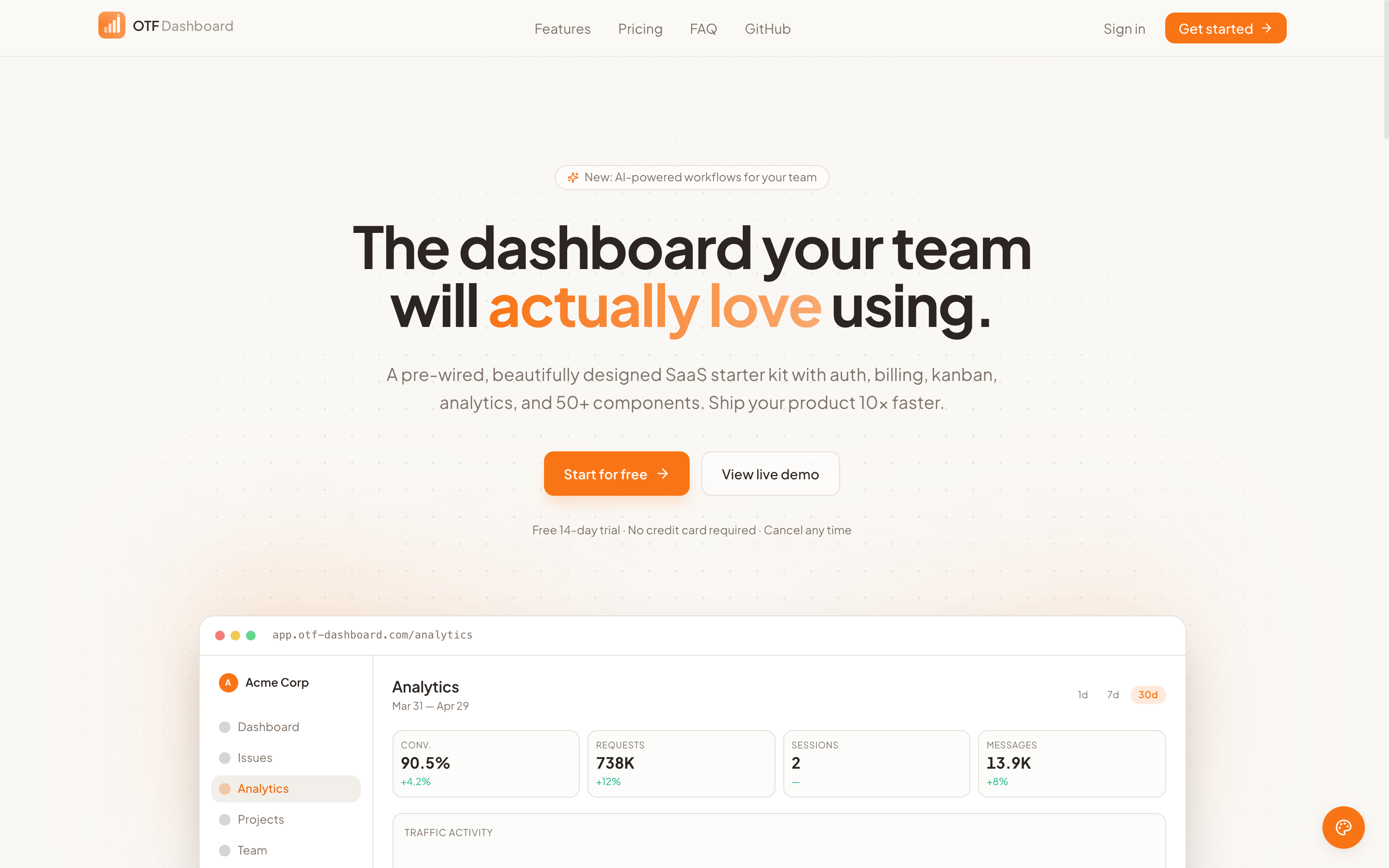 Landing Page