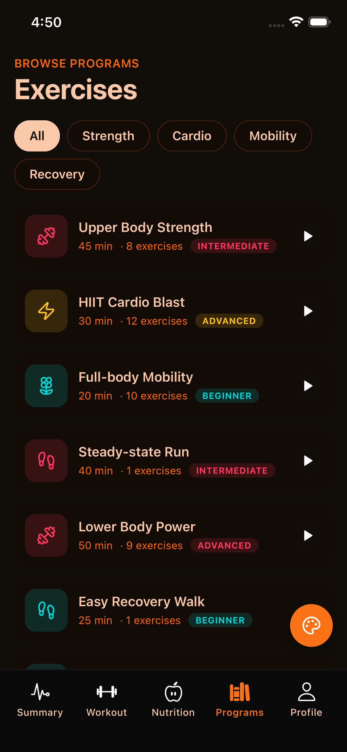 Exercise Library