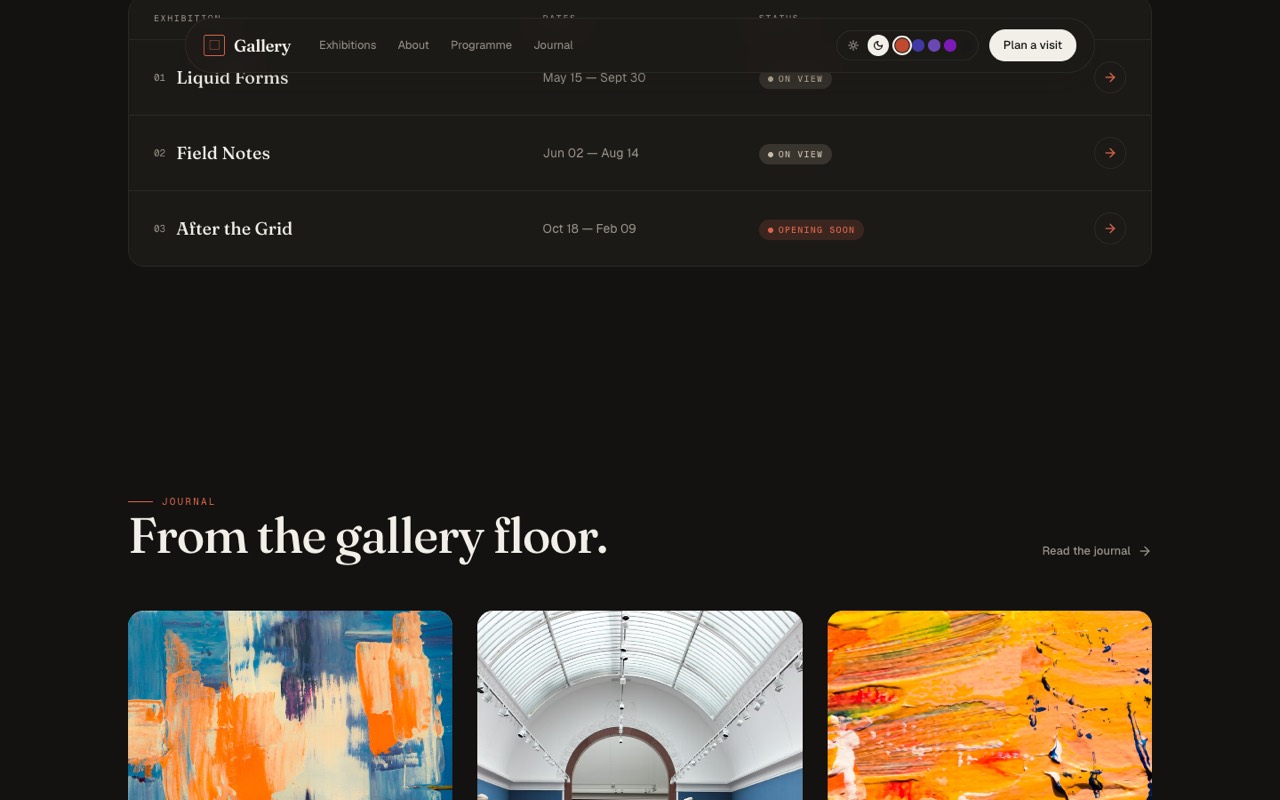 Featured exhibition