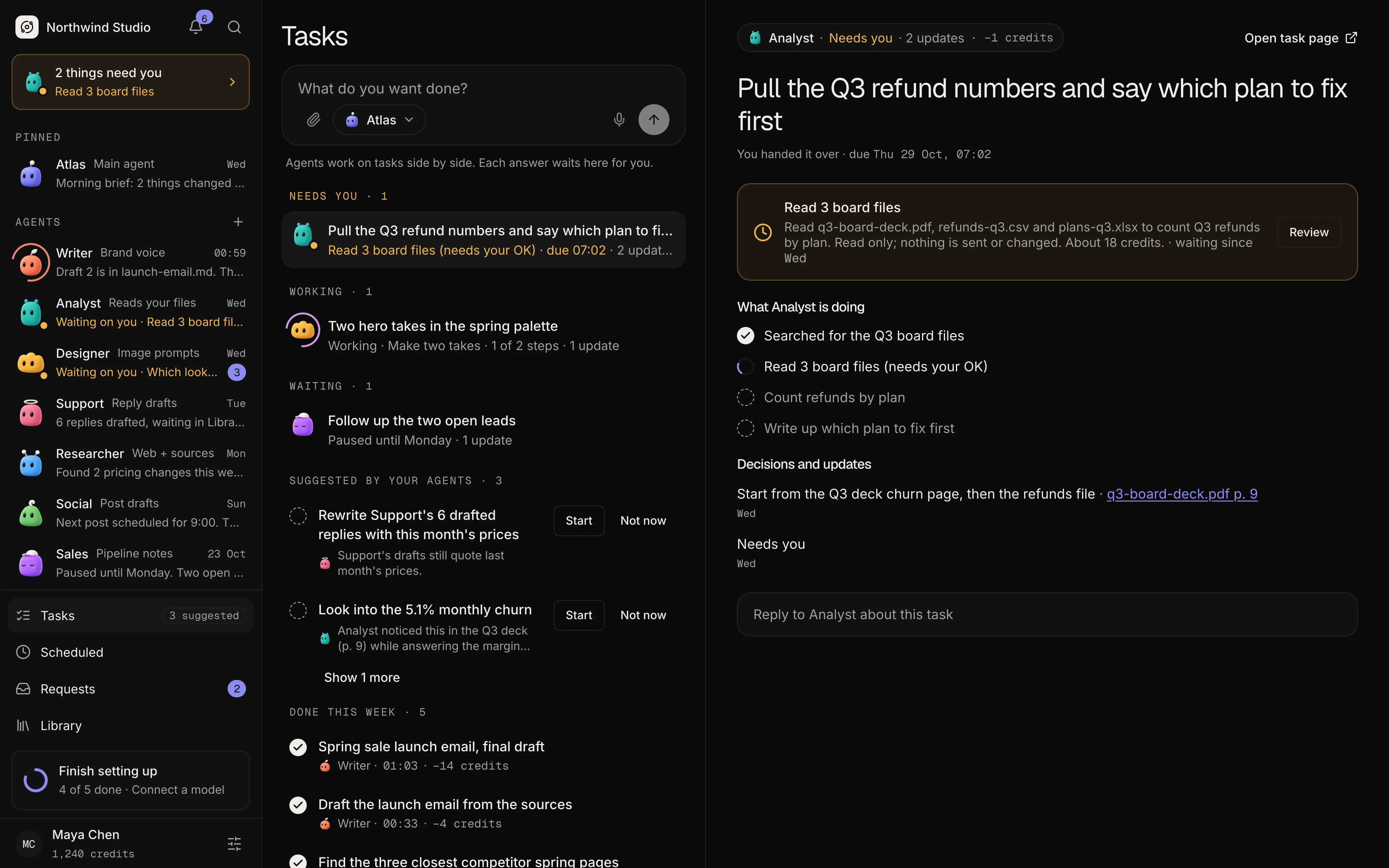 Tasks