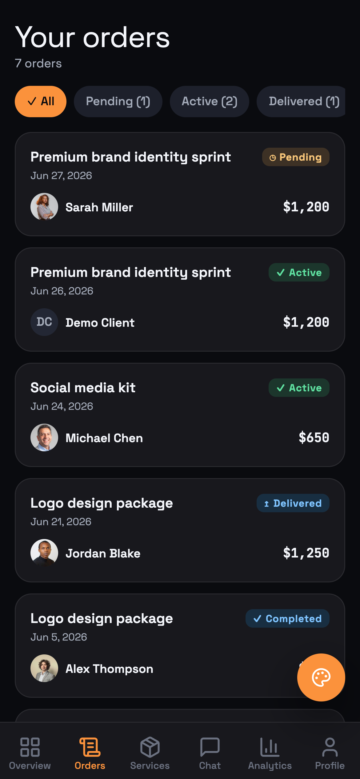 Orders